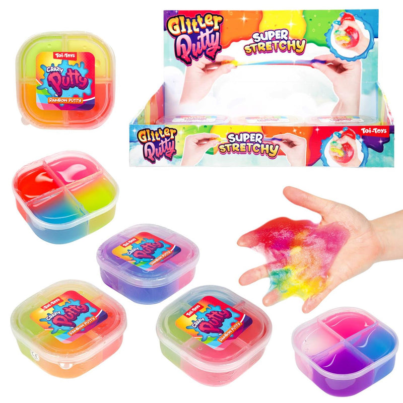 Load image into Gallery viewer, Toi-toys crazy putty 4 kleuren in pot