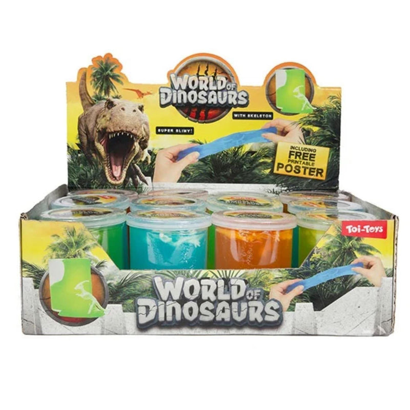 Load image into Gallery viewer, Toi-toys world of dinosaurs putty met skelet