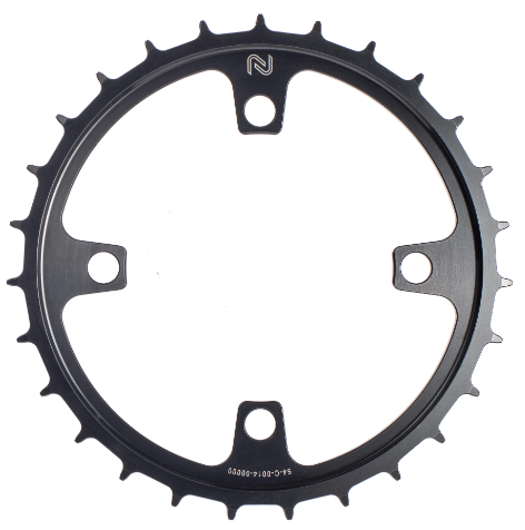 Load image into Gallery viewer, Kettingblad 48T Enduo Cargo 4-B 104-BCD Cl-45.5 53.0 - zwart