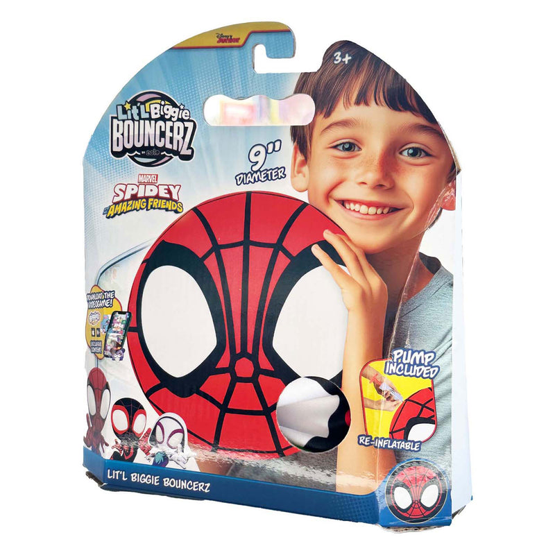 Load image into Gallery viewer, Gear2play lit'l biggie bouncerz spiderman - opblaasbare speelgoedbal