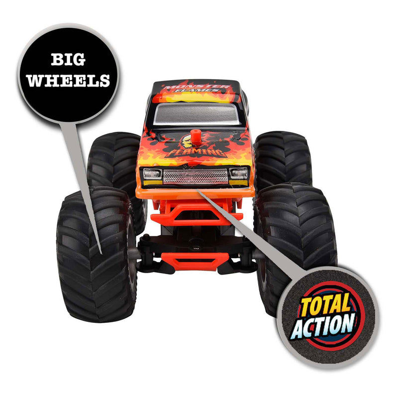 Load image into Gallery viewer, Gear2play rc monster flames monstertruck 1:24 - big wheels