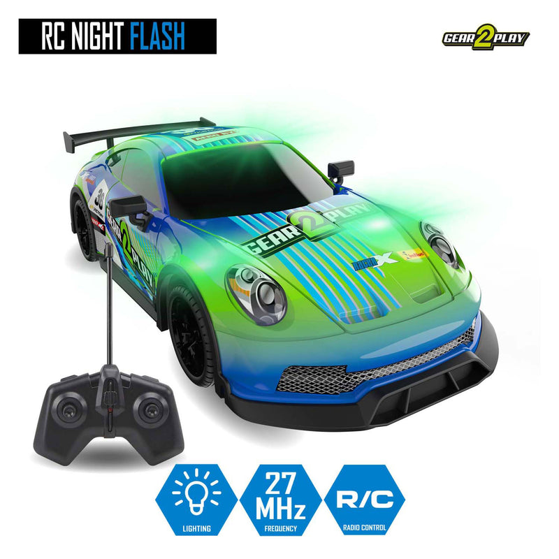 Load image into Gallery viewer, Gear2play rc night flash bestuurbare auto