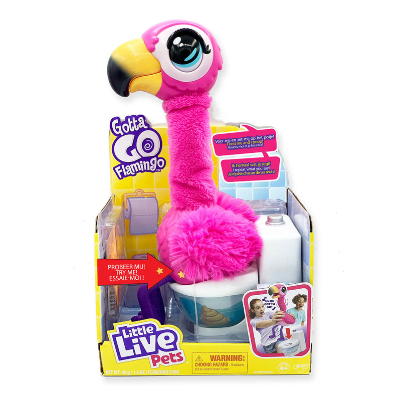 Load image into Gallery viewer, Little live pets - gottago flamingo - interactieve knuffel - zingt, danst en legt échte drolletjes
