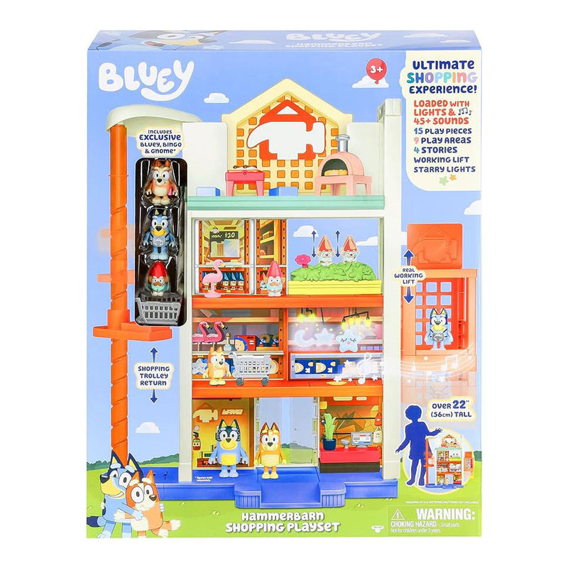 Load image into Gallery viewer, Moose toys bluey hammerbarn winkelcentrum speelset met licht en geluid