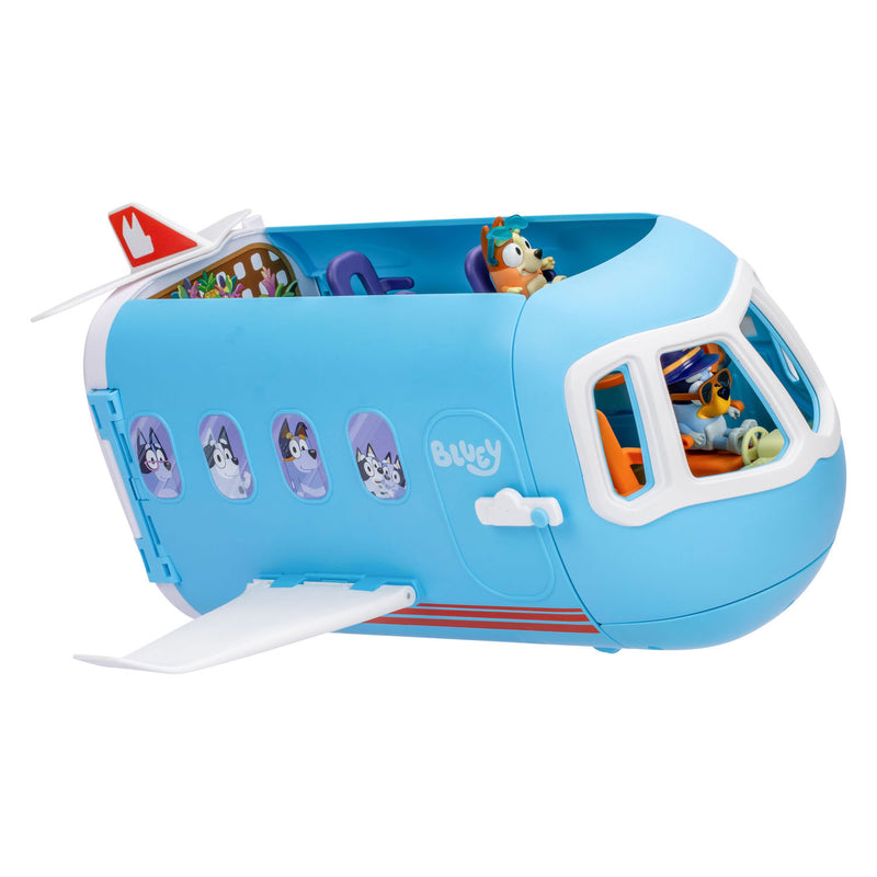 Load image into Gallery viewer, Moose toys bluey 3in1 vliegtuig met 2 speelfiguren