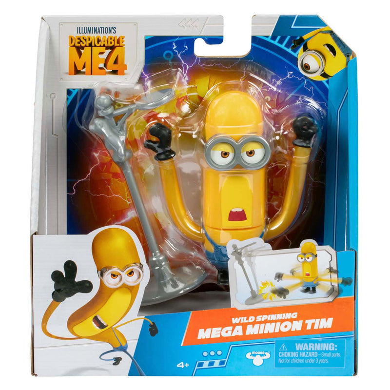 Load image into Gallery viewer, Moose toys despicable me 4 - wild spinning mega minion tim - actiefiguur