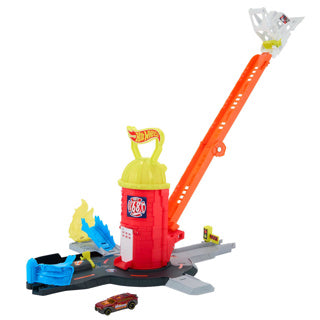 Load image into Gallery viewer, Hot wheels hotwheels city super brandweer station speelset
