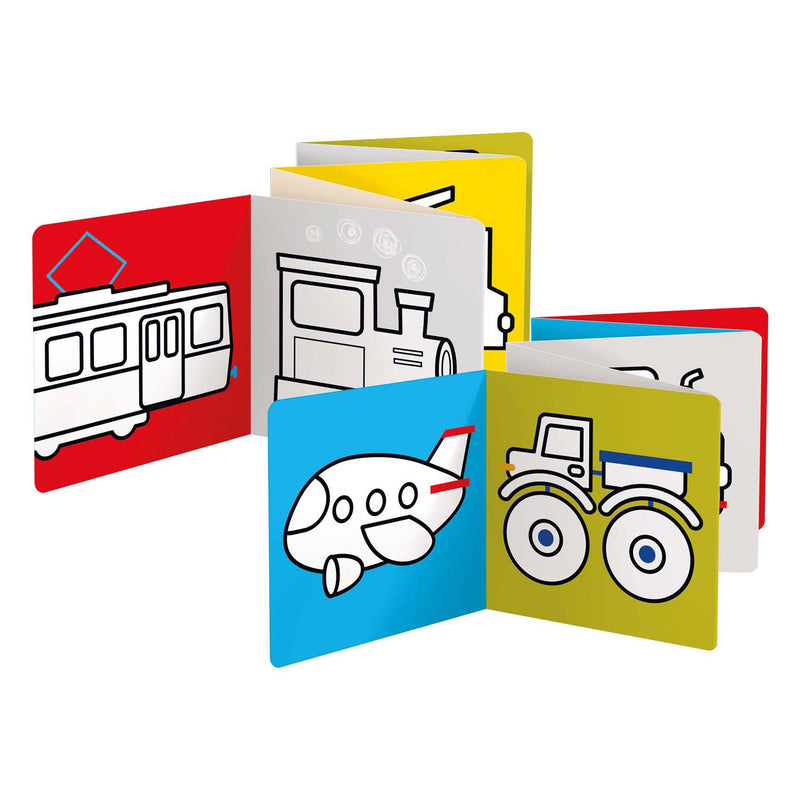 Load image into Gallery viewer, Banana panda - kleurboekje klaar om voertuigen te tekenen