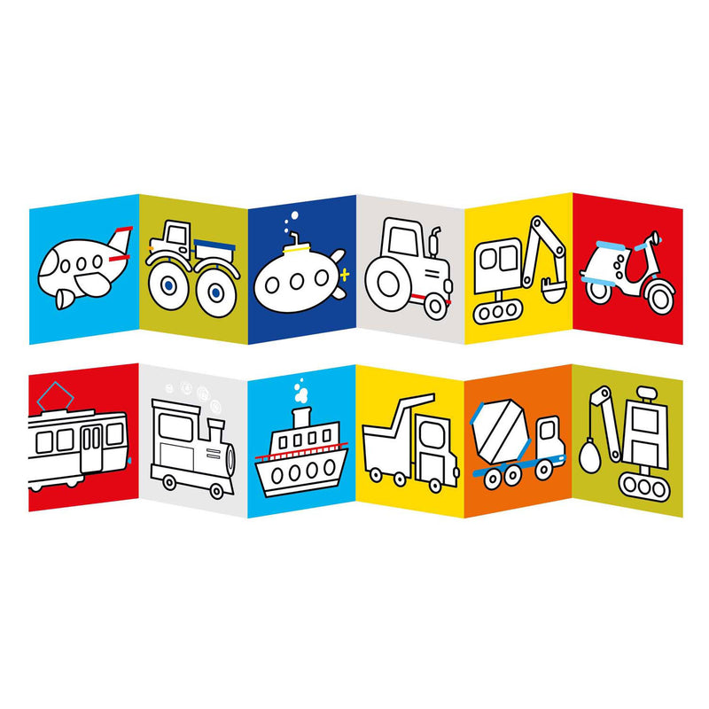 Load image into Gallery viewer, Banana panda - kleurboekje klaar om voertuigen te tekenen