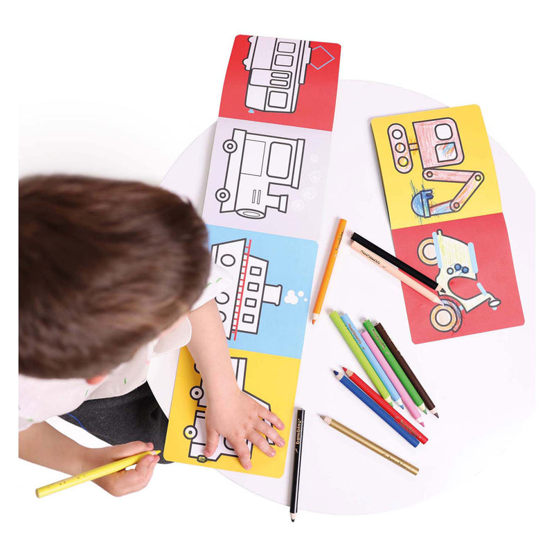 Load image into Gallery viewer, Banana panda - kleurboekje klaar om voertuigen te tekenen