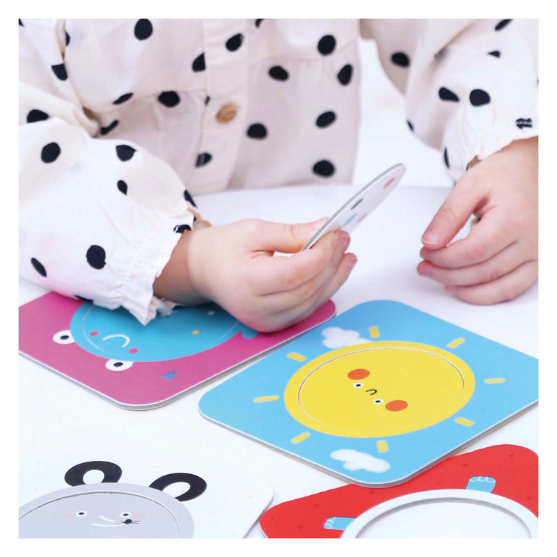 Load image into Gallery viewer, Banana panda - on-the-go puzzel ontdek cirkels - 16st.