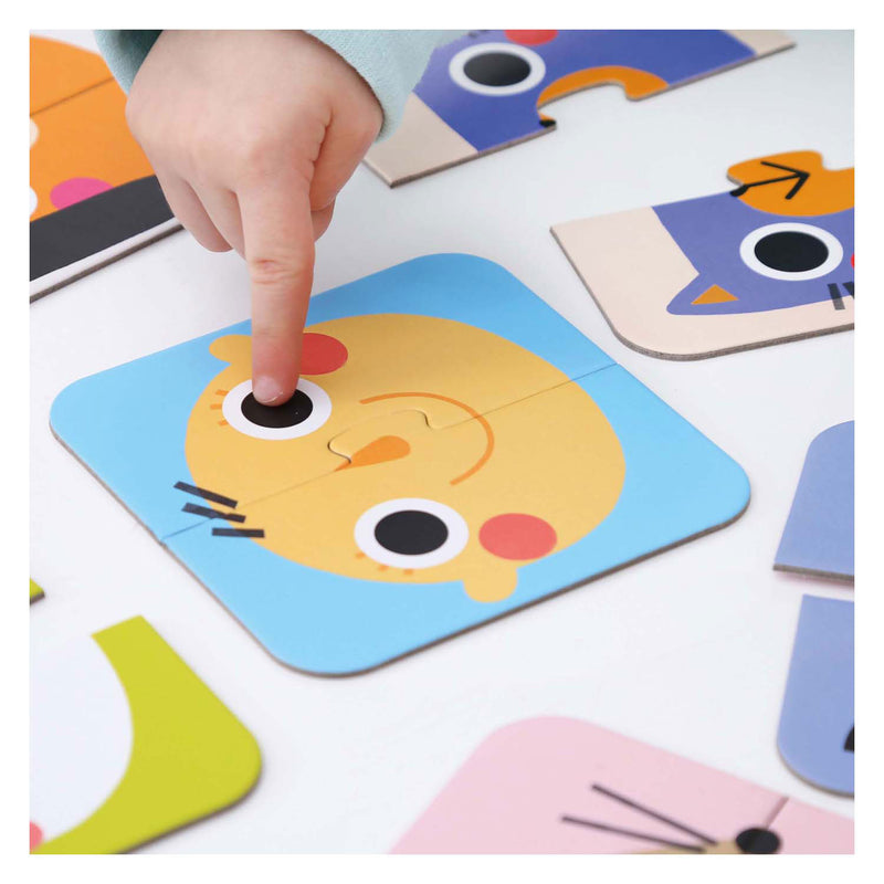 Load image into Gallery viewer, Banana panda - on-the-go puzzel halve gezichten - 16st.