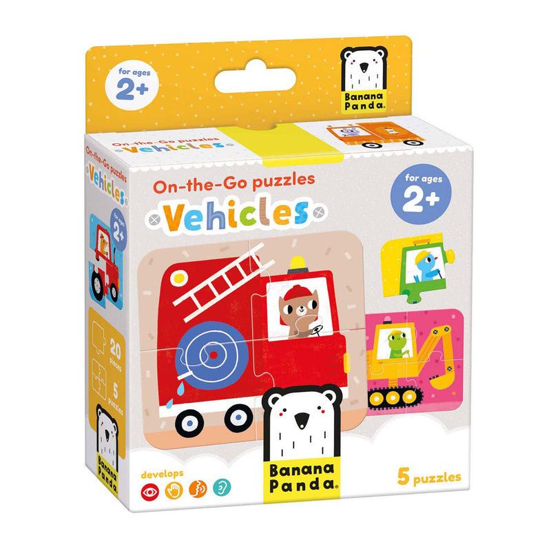 Load image into Gallery viewer, Banana panda - on-the-go puzzel voertuigen - 16st.