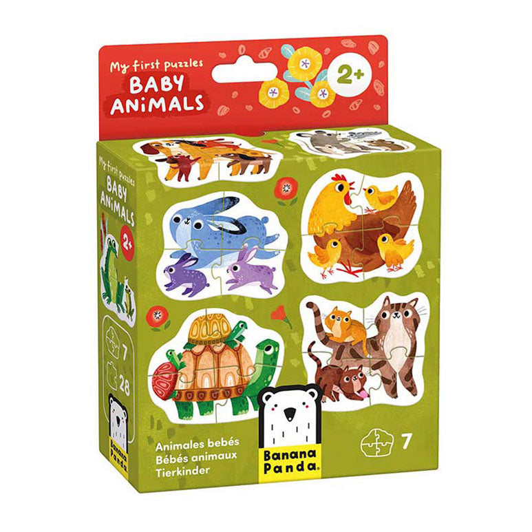 Load image into Gallery viewer, Banana panda - mijn eerste puzzels babydieren, 7st.