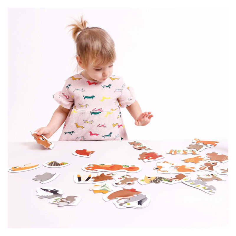 Load image into Gallery viewer, Banana panda - oplopende puzzels bosdieren - 33st.