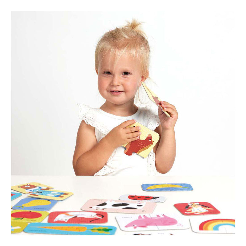 Load image into Gallery viewer, Banana panda - puzzelparen eerste woorden - 18dlg.