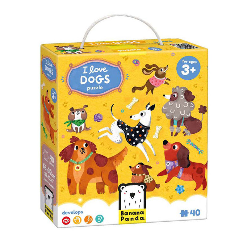 Load image into Gallery viewer, Banana panda - ik hou van honden puzzel - 60st.