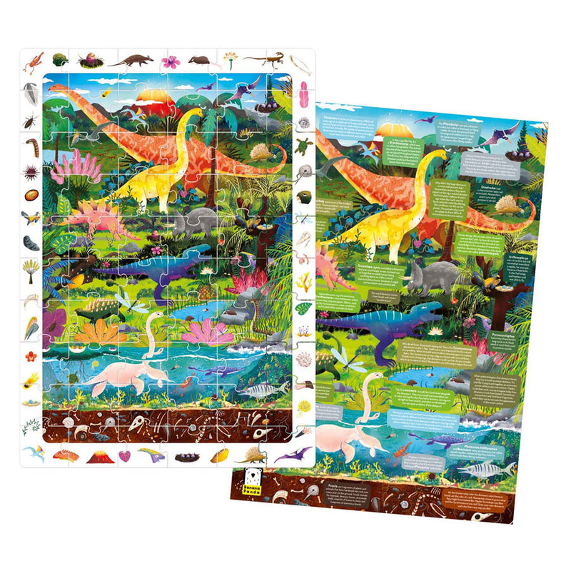 Load image into Gallery viewer, Banana panda - zoek en kijk puzzel dinosaurussen - 60st.