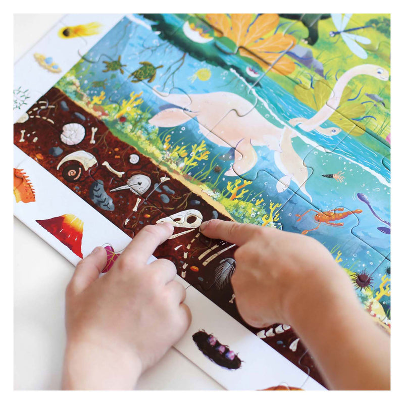 Load image into Gallery viewer, Banana panda - zoek en kijk puzzel dinosaurussen - 60st.