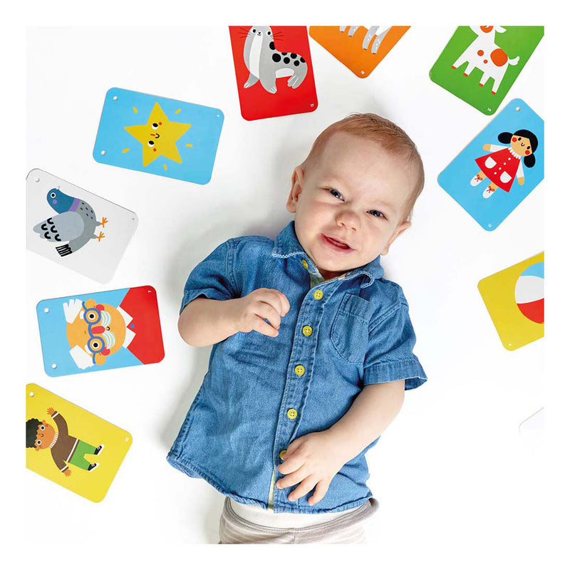 Load image into Gallery viewer, Banana panda - hoogcontrast babykaarten - 6-9 maanden