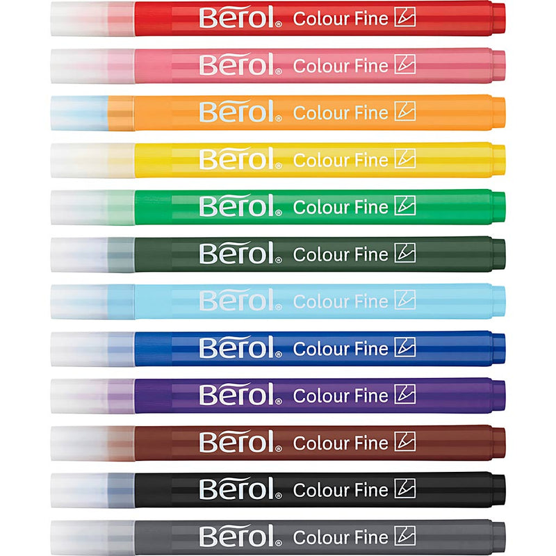 Afbeelding laden in galerijviewer, Https: www.cchobby.nl berol-colourfine-d-10-mm-lijndikte-0-3-0-7-mm-diverse-kleuren-42-stuk-1-doosje