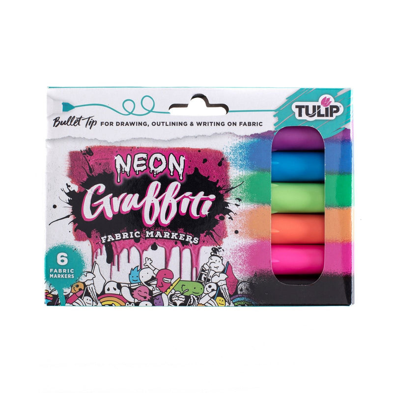 Load image into Gallery viewer, Tulip • textielstiften graffiti neon 6st.