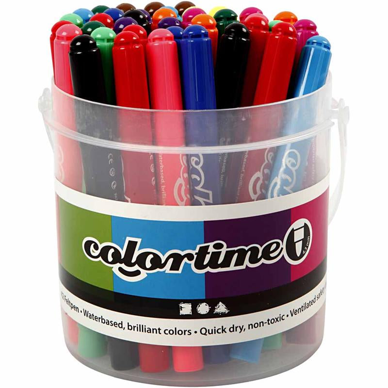 Load image into Gallery viewer, Creativ company emmer met 42 jumbo stiften, 12 kleuren