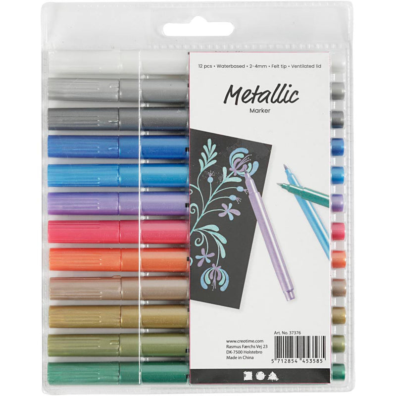 Load image into Gallery viewer, Creativ company metallic markers, 12st.