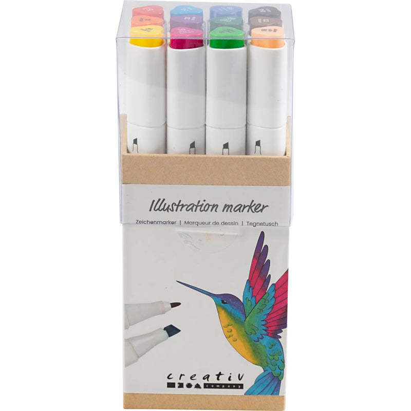 Load image into Gallery viewer, Creativ company https: www.cchobby.nl tekenstift-lijndikte-1-8-mm-standaardkleuren-12-stuk-1-doos