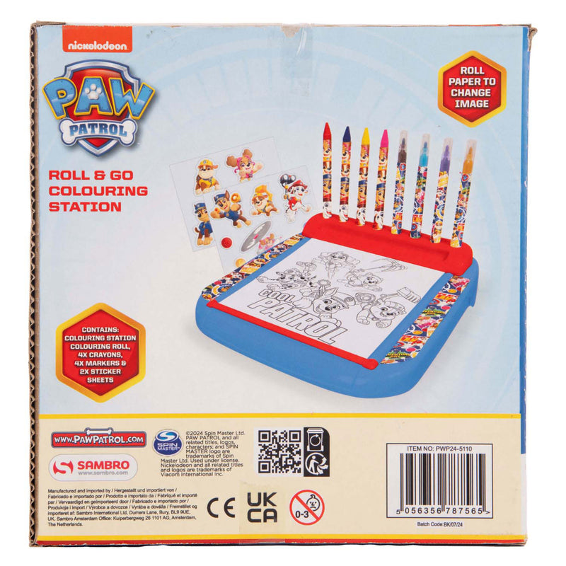 Load image into Gallery viewer, Sambro paw patrol tekenbord met rol kleurset, 12dlg.