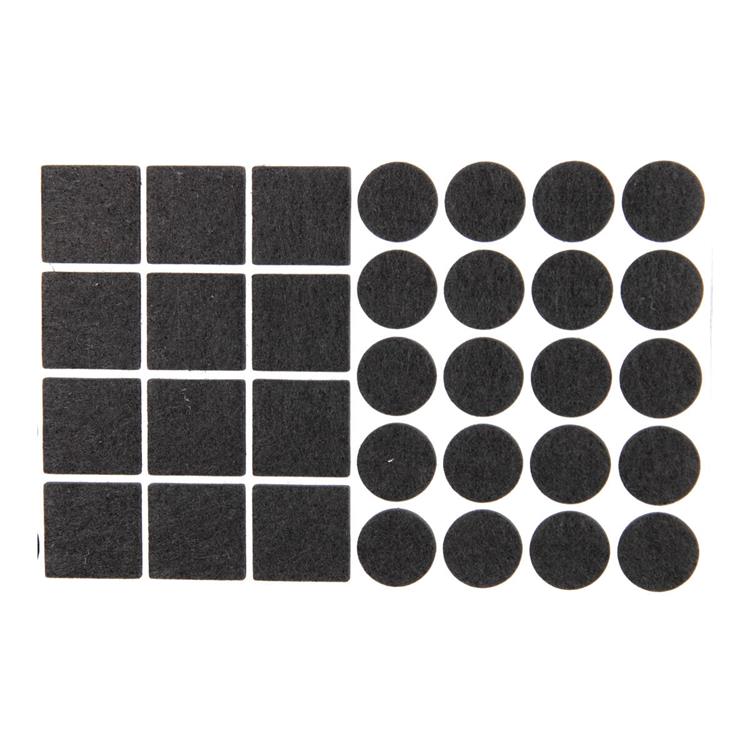 Load image into Gallery viewer, Mack 1069036 - assortiment zelfklevend vilt zwart | 12 stuks