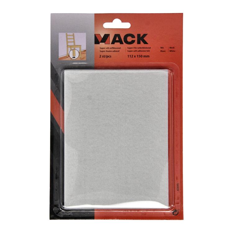 Load image into Gallery viewer, Mack 1069039 - super-vilt zelfklevend wit 112 x 150 mm 2 st pcs | 12 stuks