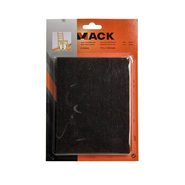 Load image into Gallery viewer, Mack 1069040 - super-vilt zelfklevend bruin 112 x 150 mm 2 st pcs | 12 stuks