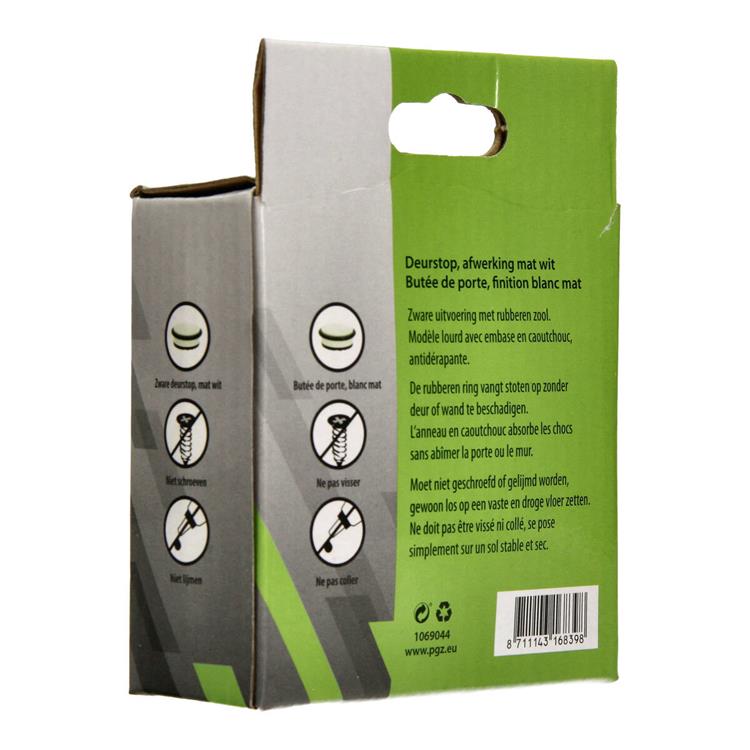 Load image into Gallery viewer, Mack 1069044 - zware deurstop wit 1,3 kg ø 95mm hoogte 35mm | 6 stuks