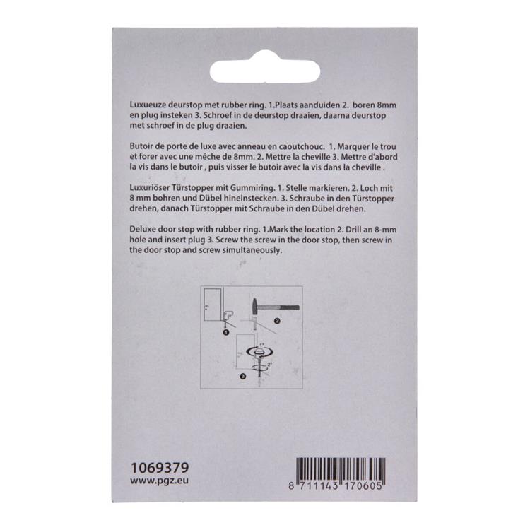 Load image into Gallery viewer, Mack 1069379 - deurstop cilindermodel zwart ø 20h30 mm 4 st pc | 6 stuks