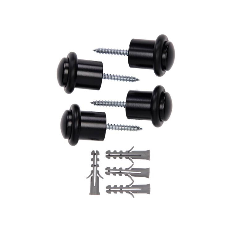 Load image into Gallery viewer, Mack 1069379 - deurstop cilindermodel zwart ø 20h30 mm 4 st pc | 6 stuks