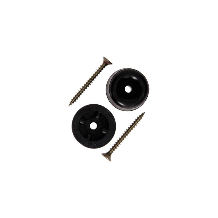 Load image into Gallery viewer, Mack 1069023 - deurstop rubber + schroef zwart 30 x 35 mm 2 st pcs | 6 stuks