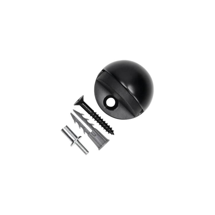Load image into Gallery viewer, Mack 1069024 - deurstop halvemaan zwart ø 44 mm 1 st pc | 6 stuks