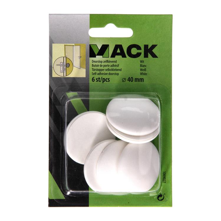 Load image into Gallery viewer, Mack 1069027 - deurstop zelfklevend wit ø 40 mm 6 st pcs | 6 stuks