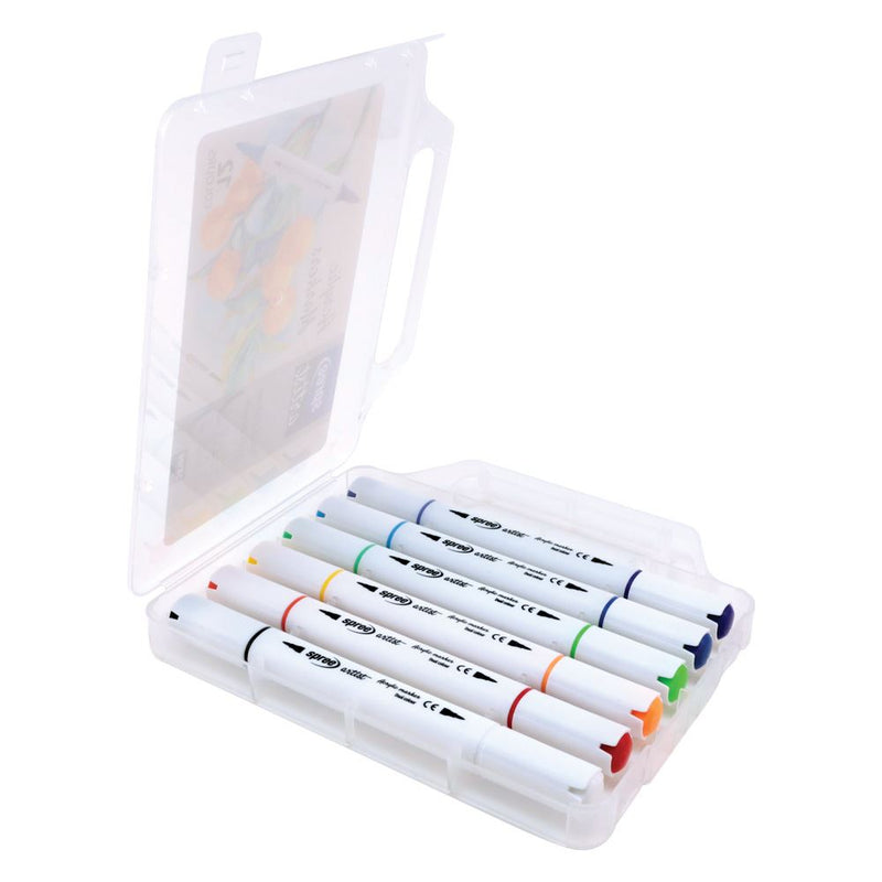 Load image into Gallery viewer, 12 acryl driehoekige markers met 2 kleur