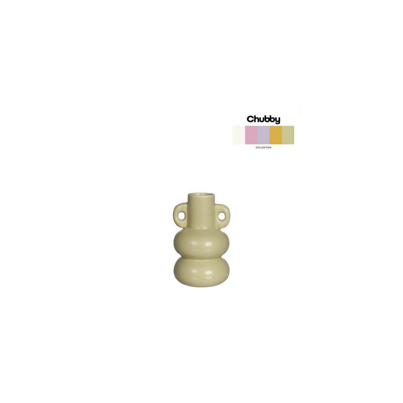 Load image into Gallery viewer, Ideas 4 seasons chubby vaas - kaarsenhouder ã˜7,6xh12cm jade groen