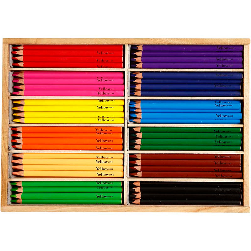 Afbeelding laden in galerijviewer, Https: www.cchobby.nl kleurpotloden-vulling-5-mm-jumbo-diverse-kleuren-144-stuk-1-doos