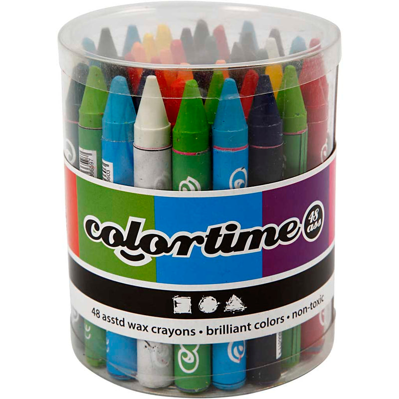 Afbeelding laden in galerijviewer, Https: www.cchobby.nl colortime-kleurkrijt-5x48-div-1-set