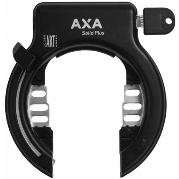 Load image into Gallery viewer, AXA Solid ringslot - hoogwaardig frameslot, extra brede opening, ART 2 sterren, zwart - 58mm