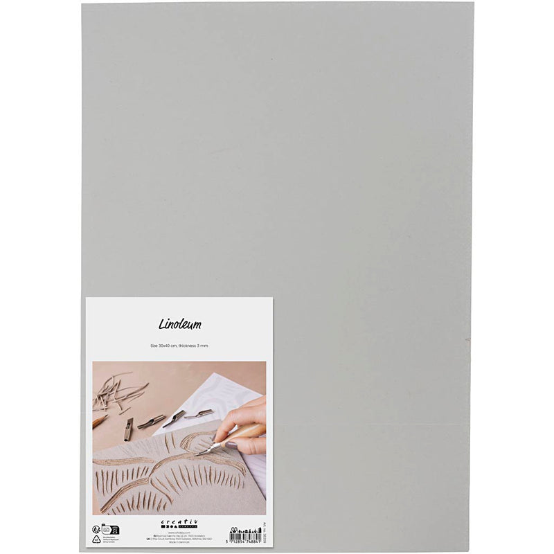 Afbeelding laden in galerijviewer, Https: www.cchobby.nl linoleum-afm-30x40-cm-dikte-3-mm-grijs-1-stuk-1-doos