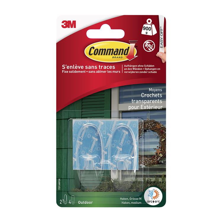 Load image into Gallery viewer, 3m 1059852 - cmd haken outdoor, transp, 2hk | 9 stuks