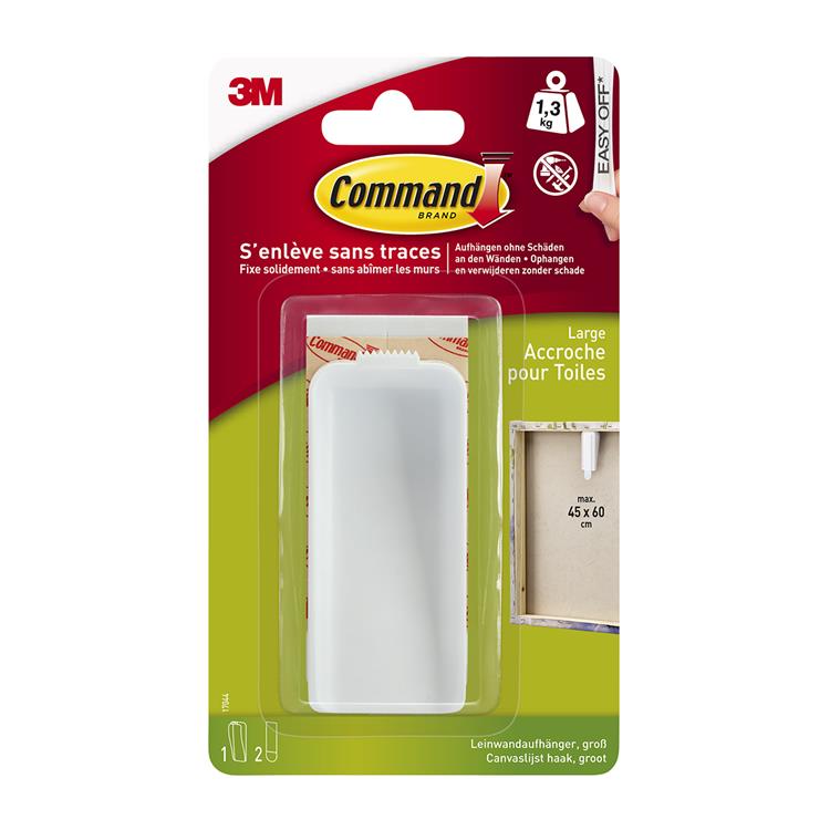 Load image into Gallery viewer, 3m 1060675 - command canvas hanger, groot wit 1hk + 2s pk | 6 stuks