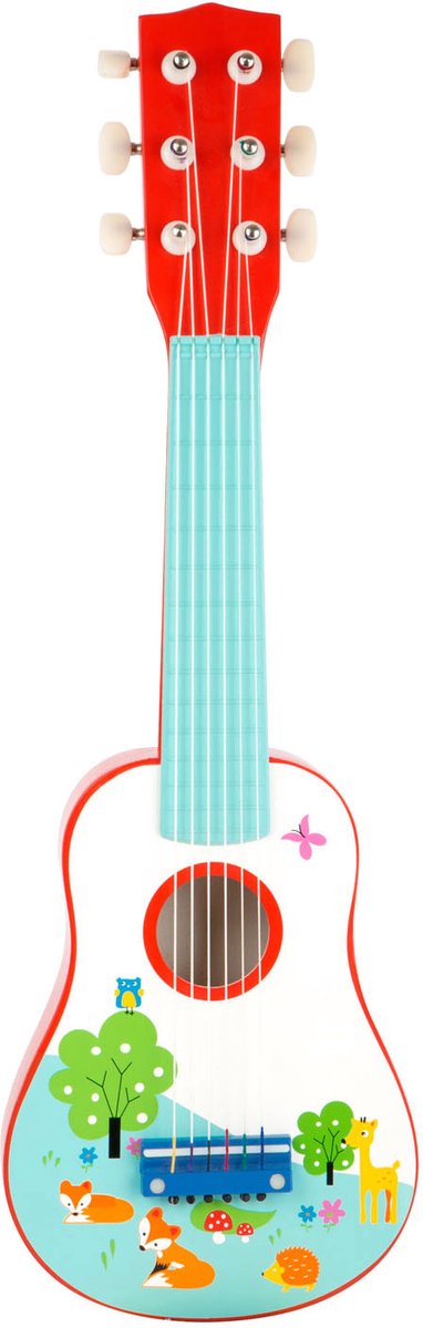 Load image into Gallery viewer, Small foot - houten gitaar kleine vos, 53cm