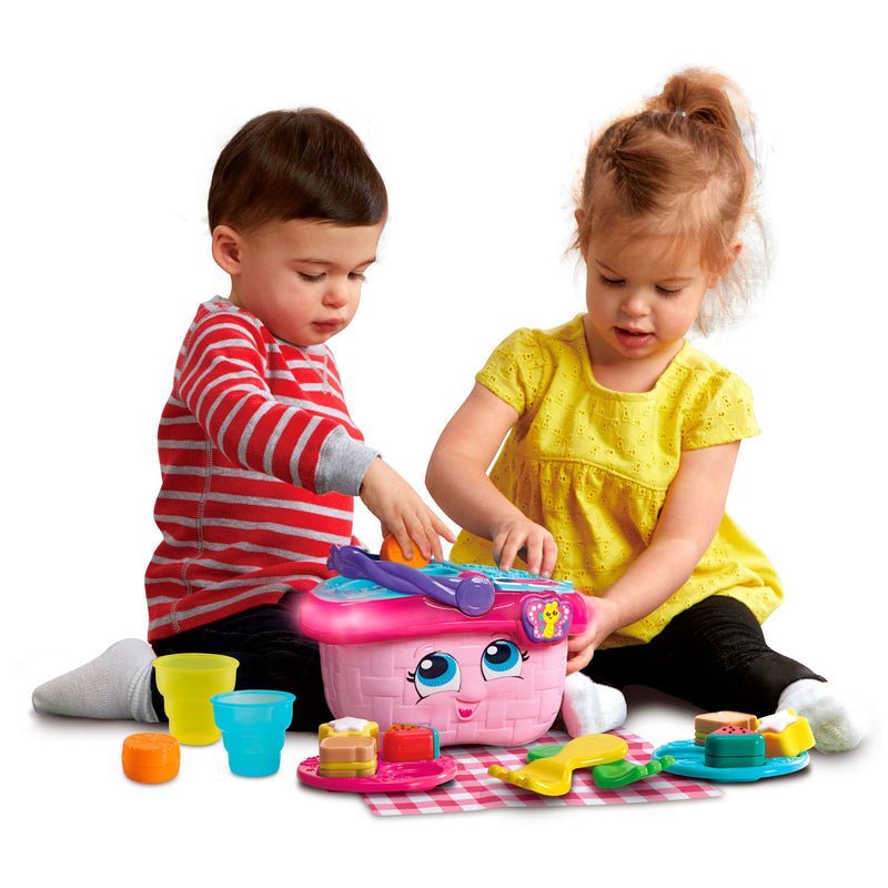 Load image into Gallery viewer, Vtech vormenpret picknickset - cadeau kinderen - educatief baby speelgoed - vormen, kleuren, etenswaren reacties - cadeau - 1 tot 4 jaar