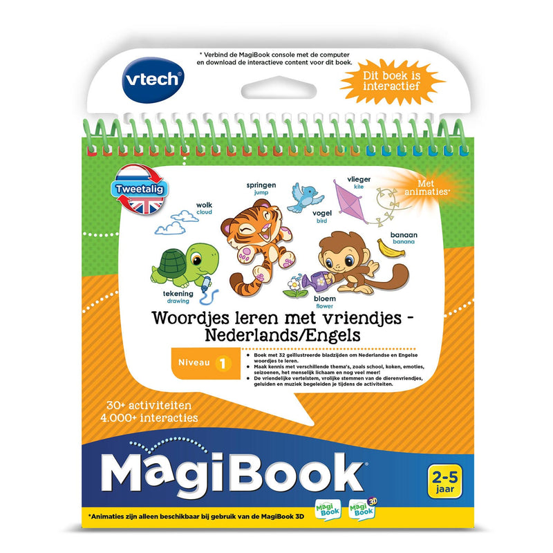 Load image into Gallery viewer, Vtech magibook - woordjes leren met vriendjes nl-en